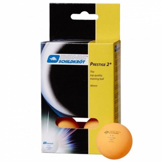 Мячики для настольного тенниса DONIC Prestige 2, 6 шт, оранжевый