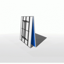 Теннисный стол всепогодный WIPS Outdoor Composite (СТ-ВК) синий