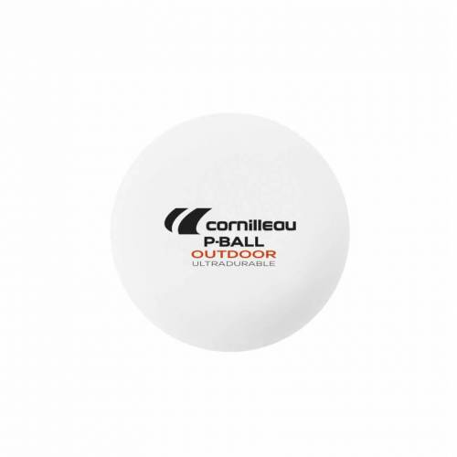 Мячи для настольного тенниса Cornilleau P-BALL OUTDOOR ULTRADURABLE, 6 штук, белый