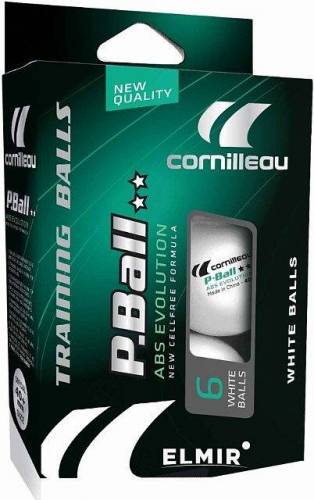 Мяч для настольного тенниса Cornilleau P-Ball ABS Evolution 2** (6 шт.)