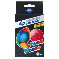 Мячики для DONIC COLOR POPPS 40+, 6 шт